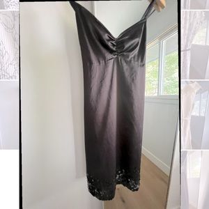 Guess xs black slip dress